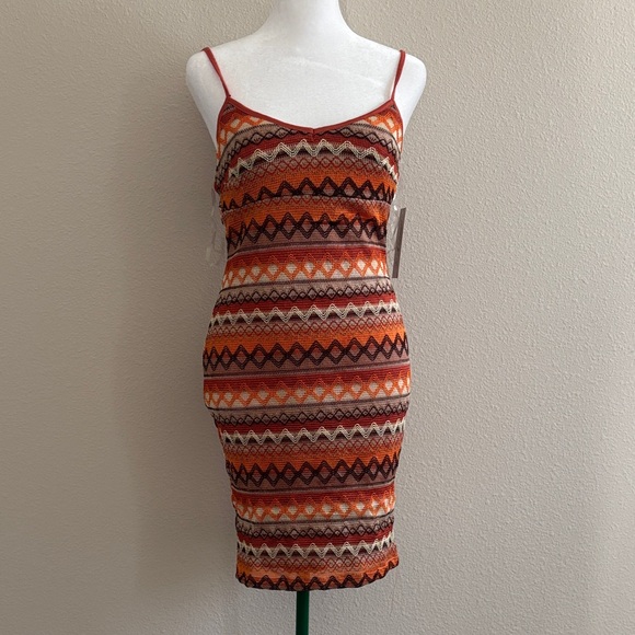 Multicolor Patterned Dress - Picture 1 of 5